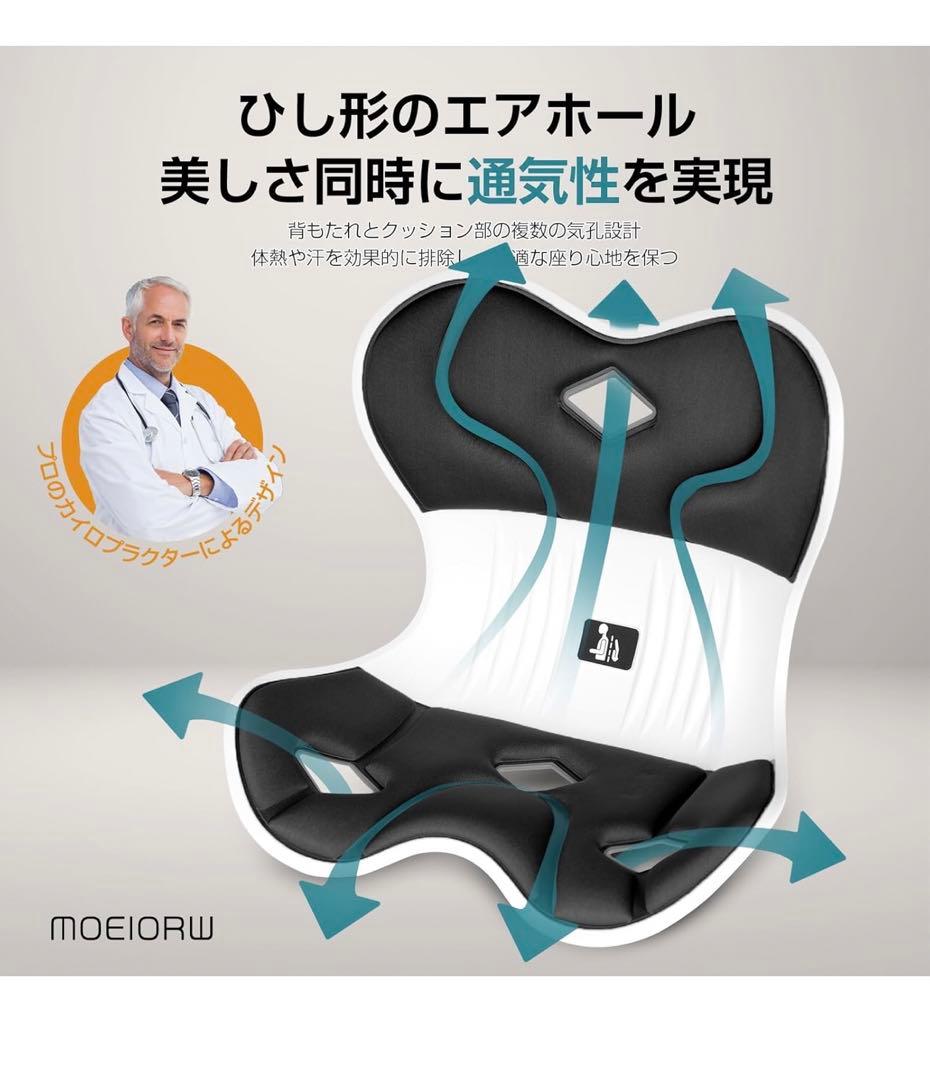 【ドイツ レッド•ドット賞受賞製品】姿勢サポート 椅子2個セット