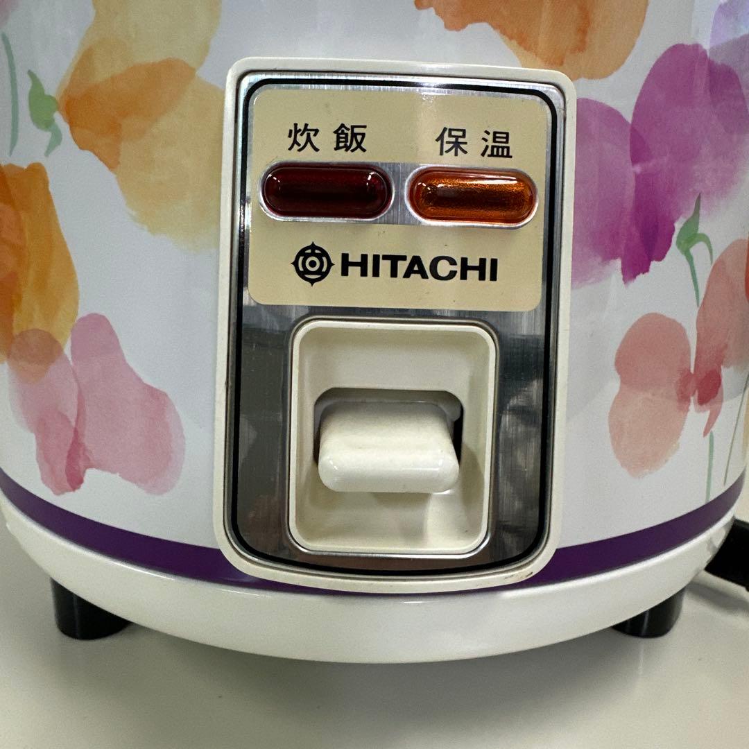 レトロ　HITACHI 花柄 炊飯器