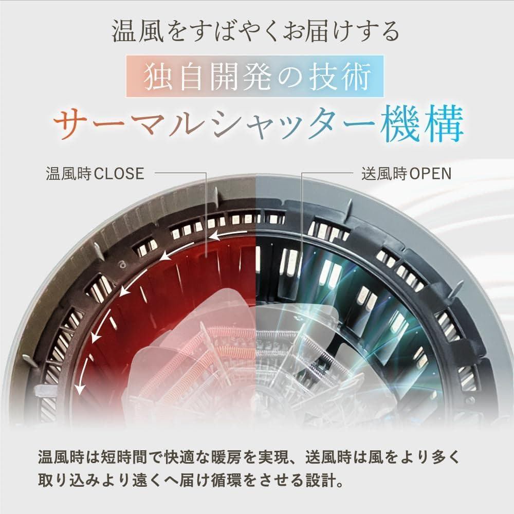 【LAViNO】ラビーノ エアーバランス 温風機能付 サーキュレーター