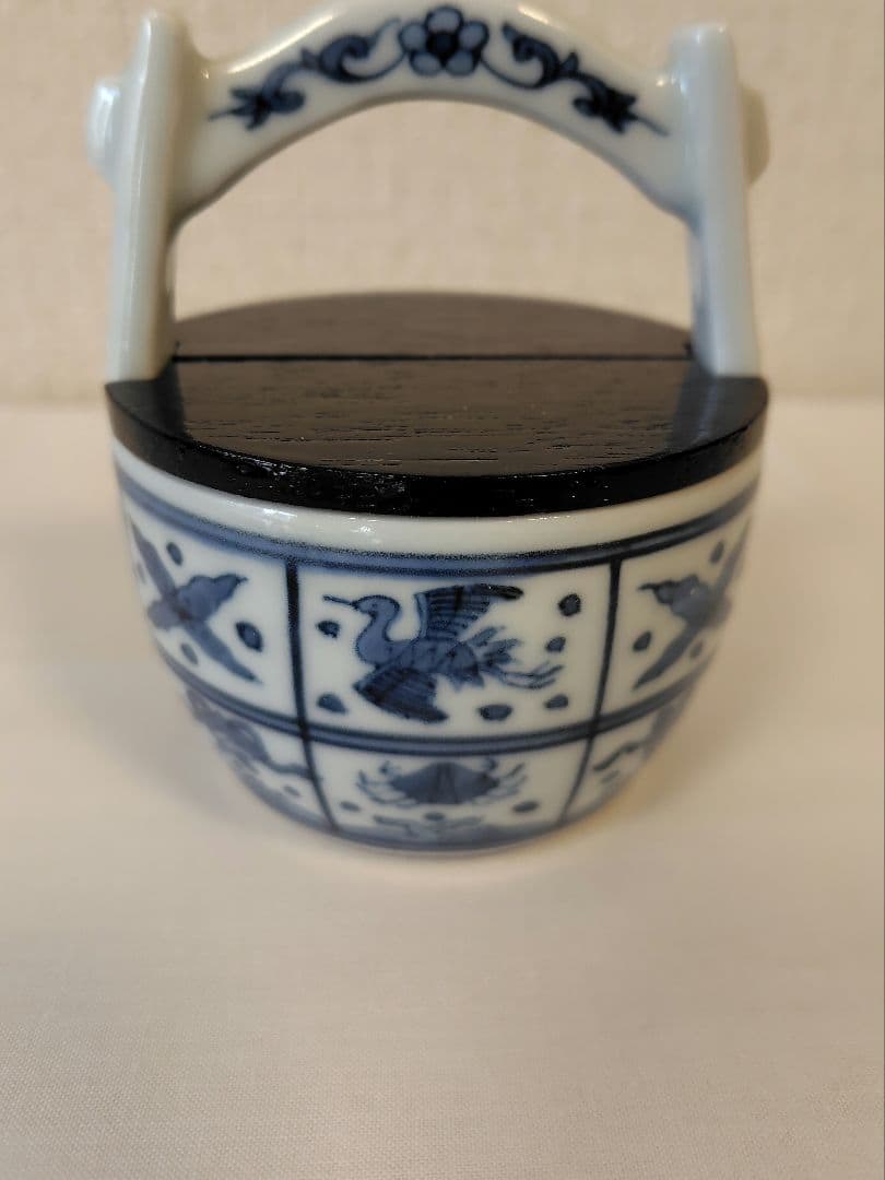 【茶道具】　手桶茶入れ　　平安静山