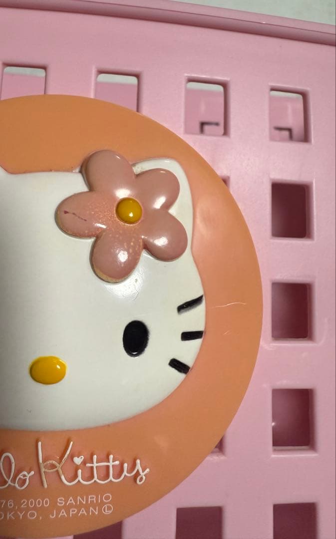 【レア】キティちゃん　マグネット付き収納カゴ