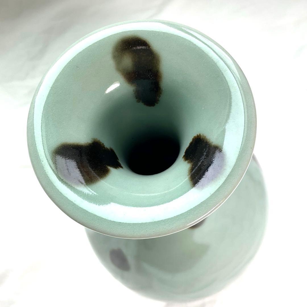 龍泉窯　飛青磁　花入