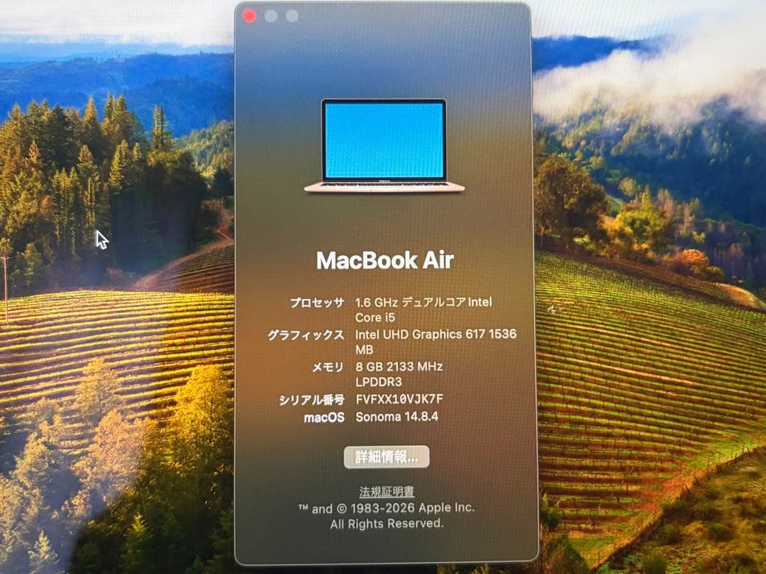 2020 MacBook Air (ゴールド) 8GB 13インチ