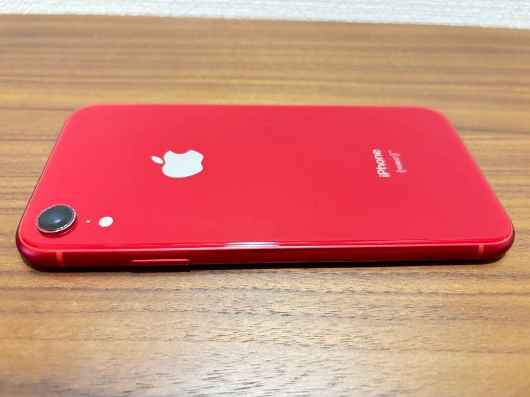 【純正バッテリー96%】iPhone XR 128G 本体 赤SIMロック解除済