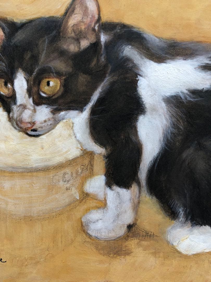 《送料無料》原画「子猫ウメ」猫イラスト