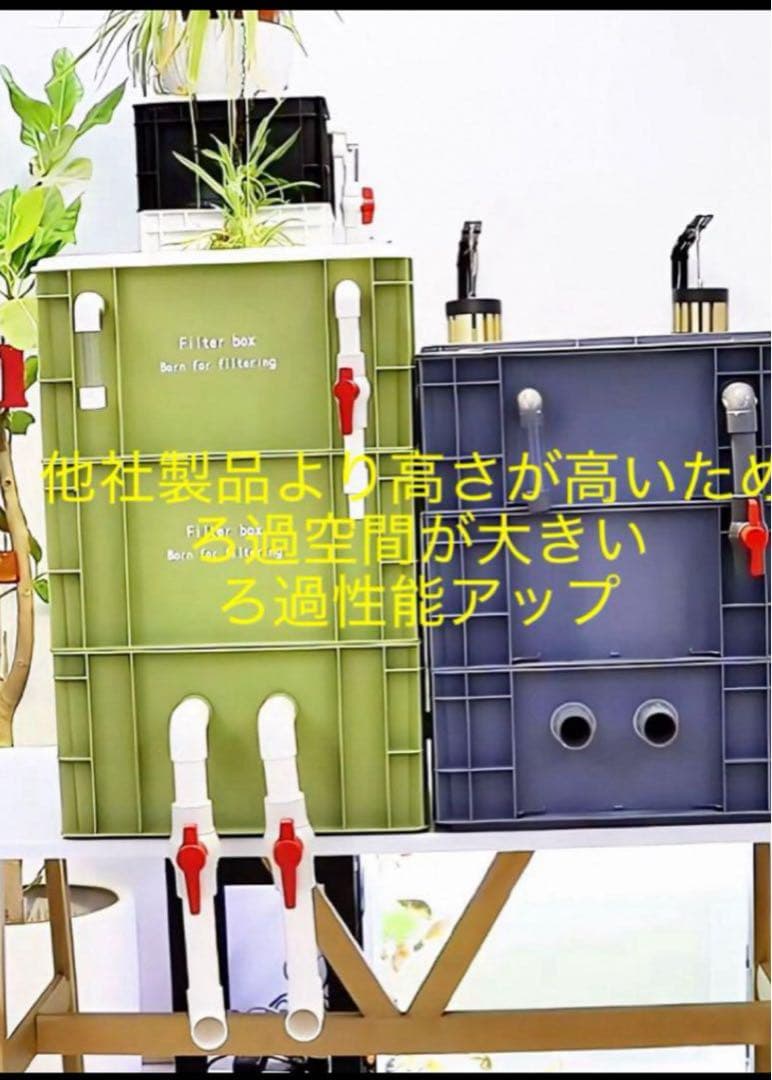 水槽池用万能フィルター 濾過槽　外部式上部飼育濾過器装置 オーバーフローろ過装置