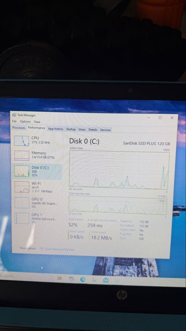 HP Pavilion 15 Core i7 16GB 大容量メモリ ノートPC