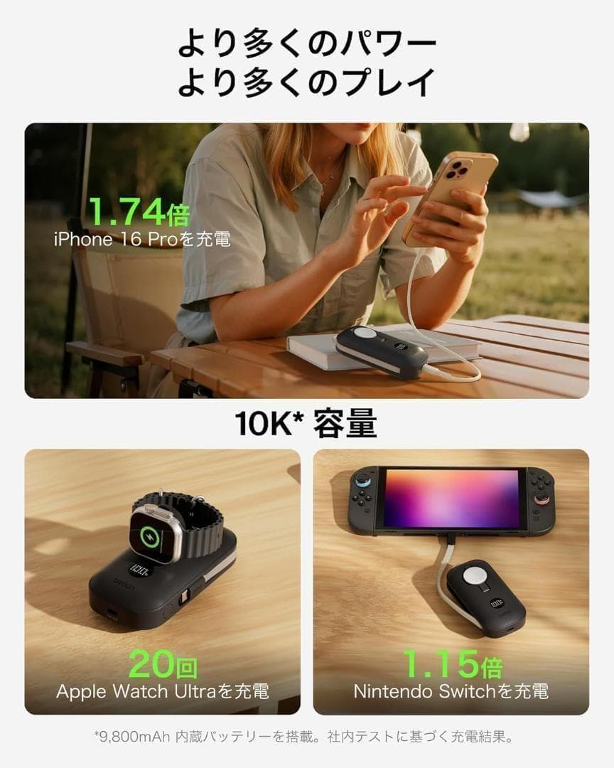 【新品】Belkin モバイルバッテリー 10000mAh 45W USB-C