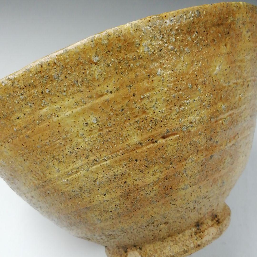 Ｗ２４７　茶碗　『黄伊羅保茶碗』『相生浦窯　那波鳳翔 作』　共箱　抹茶碗　茶道具