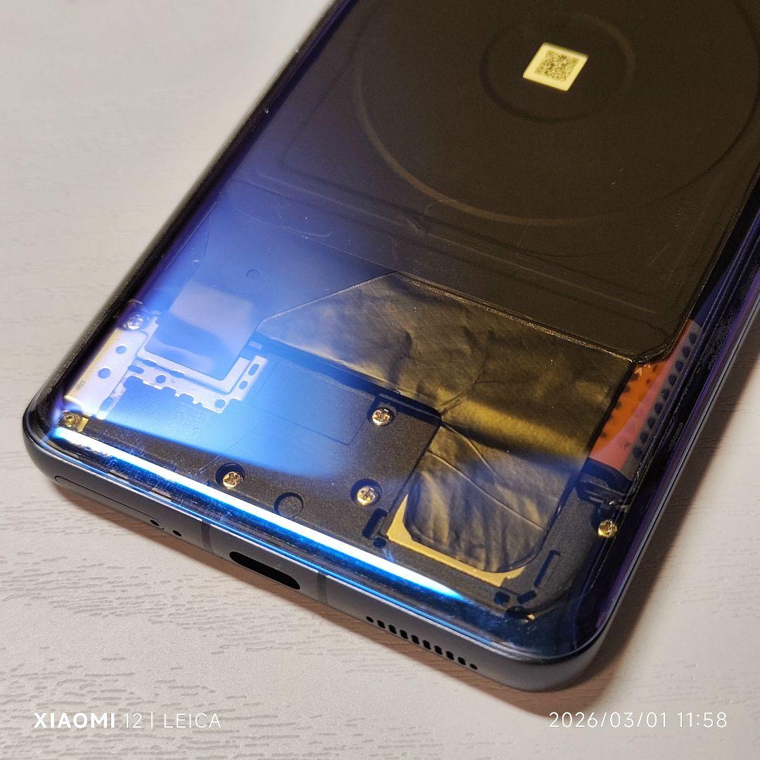 Xiaomi 12S 8/128 BLU済 euROM 日本語OK スケルトン