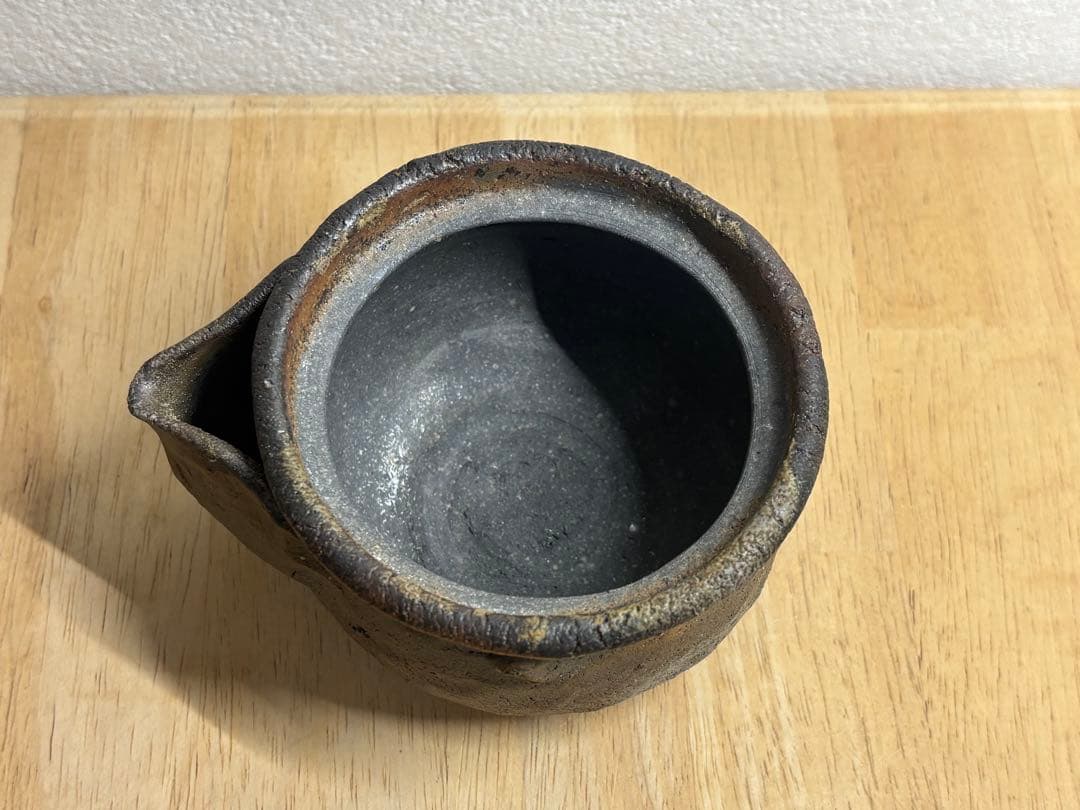 117. 備前焼 宝瓶 登り窯 カニ 手びねり 急須