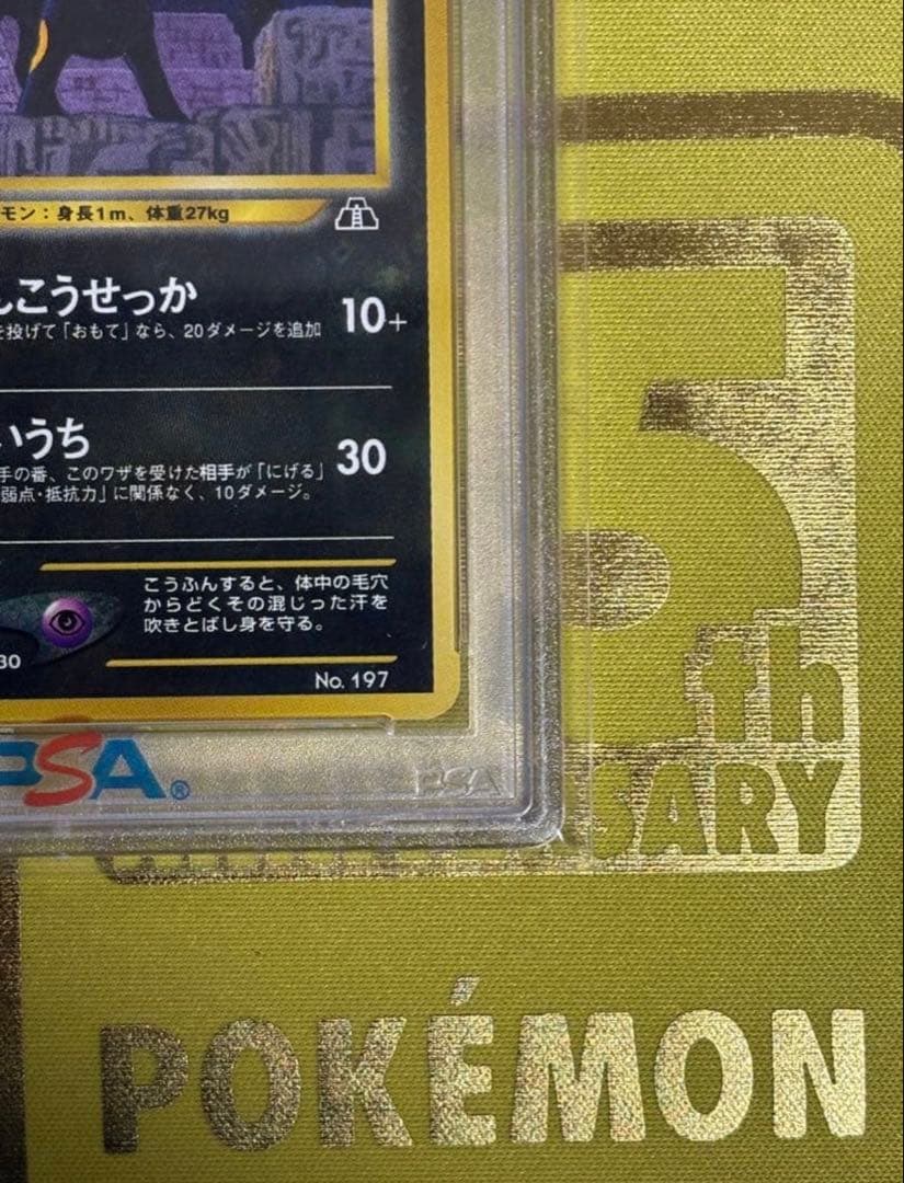 【ブラッキー旧裏】PSA８ ポケモンカード 防湿庫保管