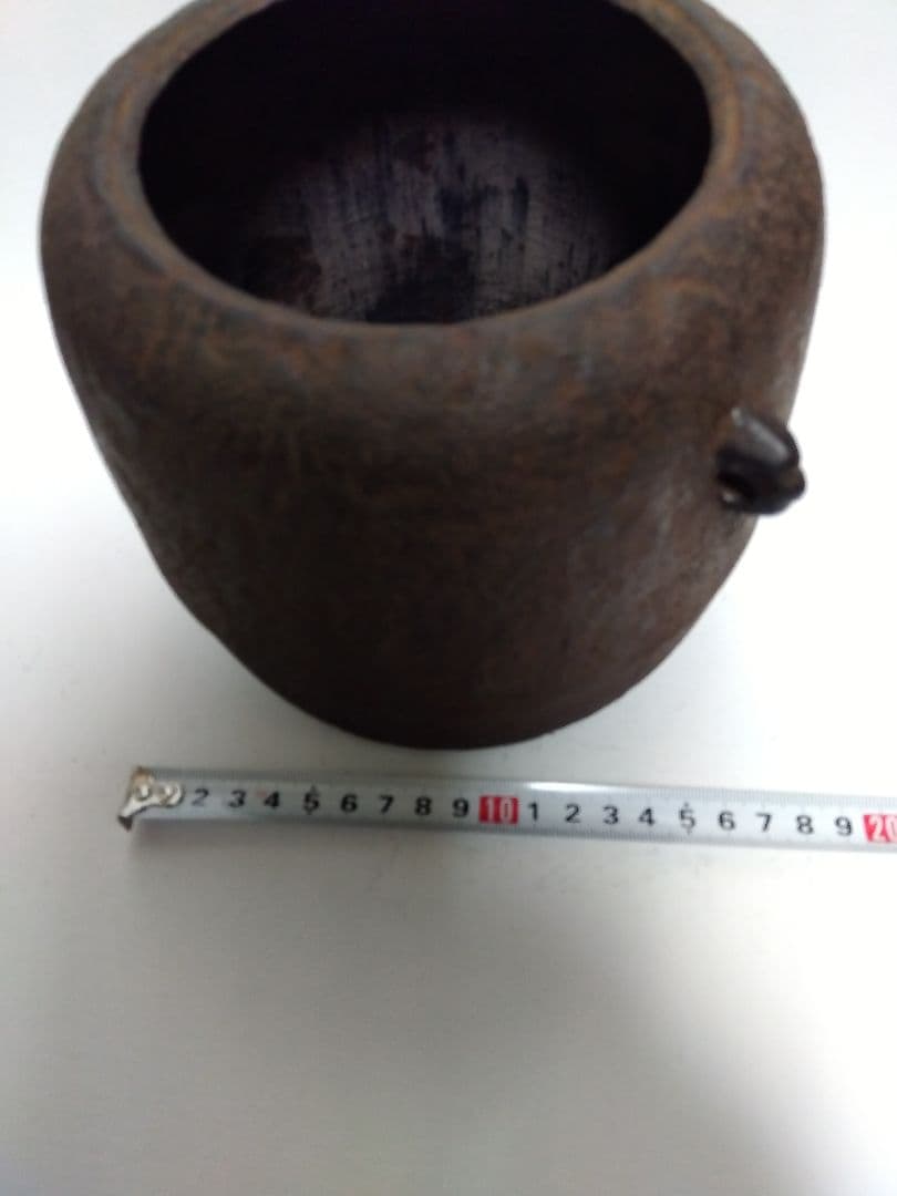 茶道 茶釜 棗形 木箱付き