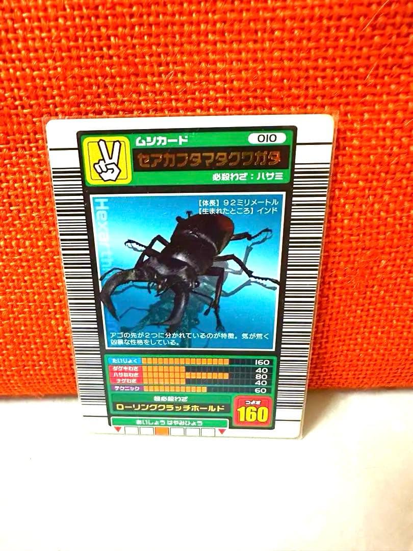 希少‼️ ムシキング 2003春エレファスゾウカブト＋セアカフタマタクワガタ青背景