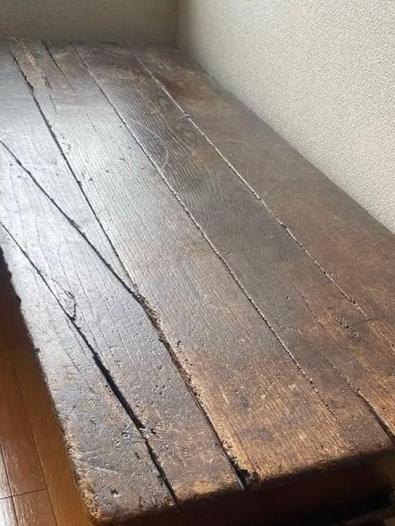 実家整理　フランスアンティークの古木コファー　箪笥　穀物庫