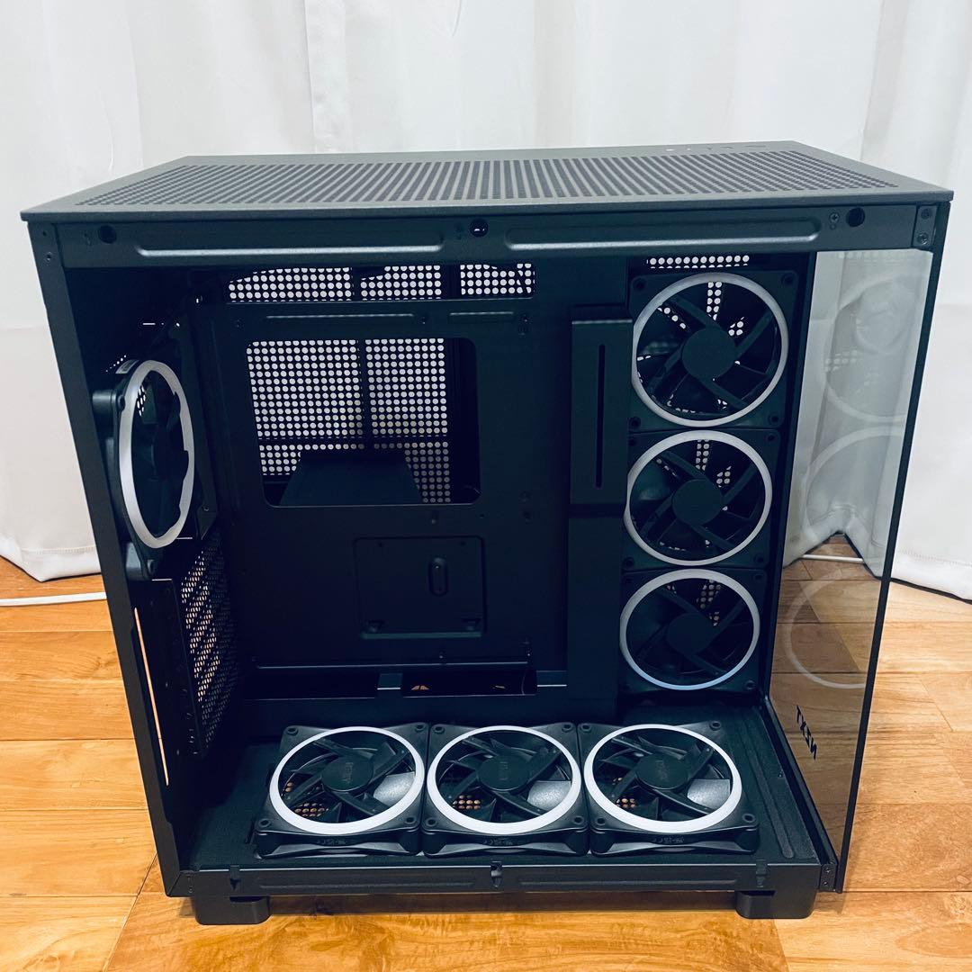 NZXT H9 FLOW/RGBファン7個/コントローラー3個