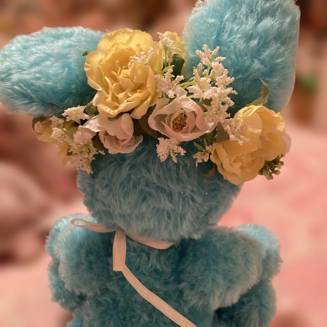 happyちび姫ランド様 花冠 おしゃぶり付きテディベア