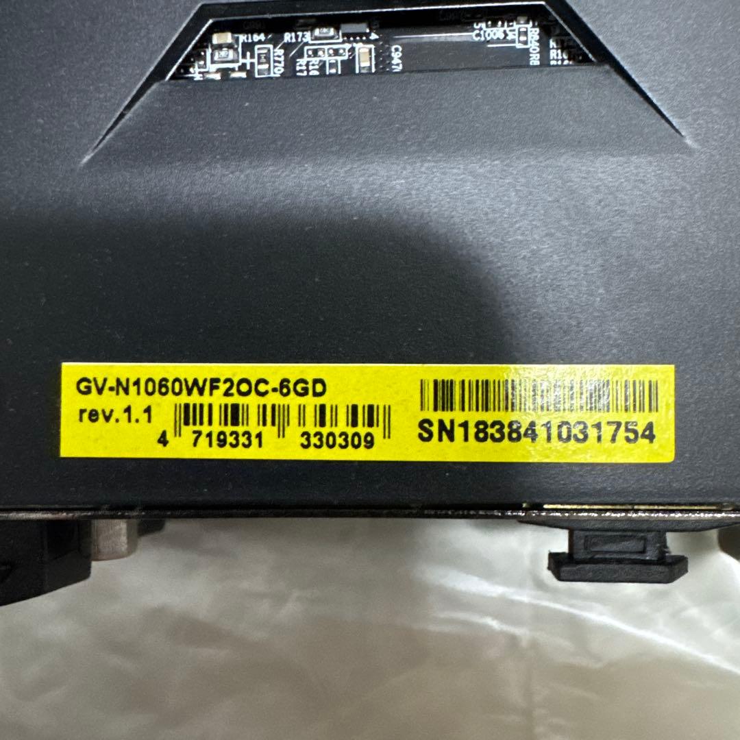 GIGABYTE製 GeForce GTX1060 6GB