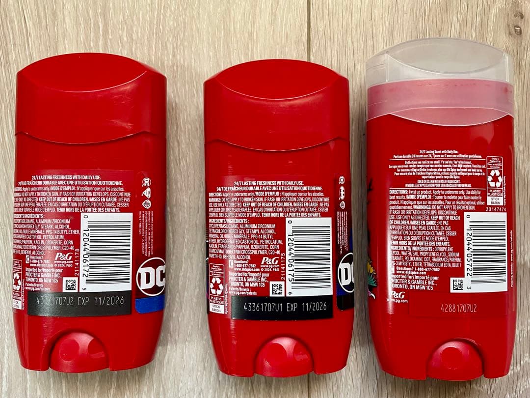 日本未発売Old Spice デオドラントスティック 3種セット DC