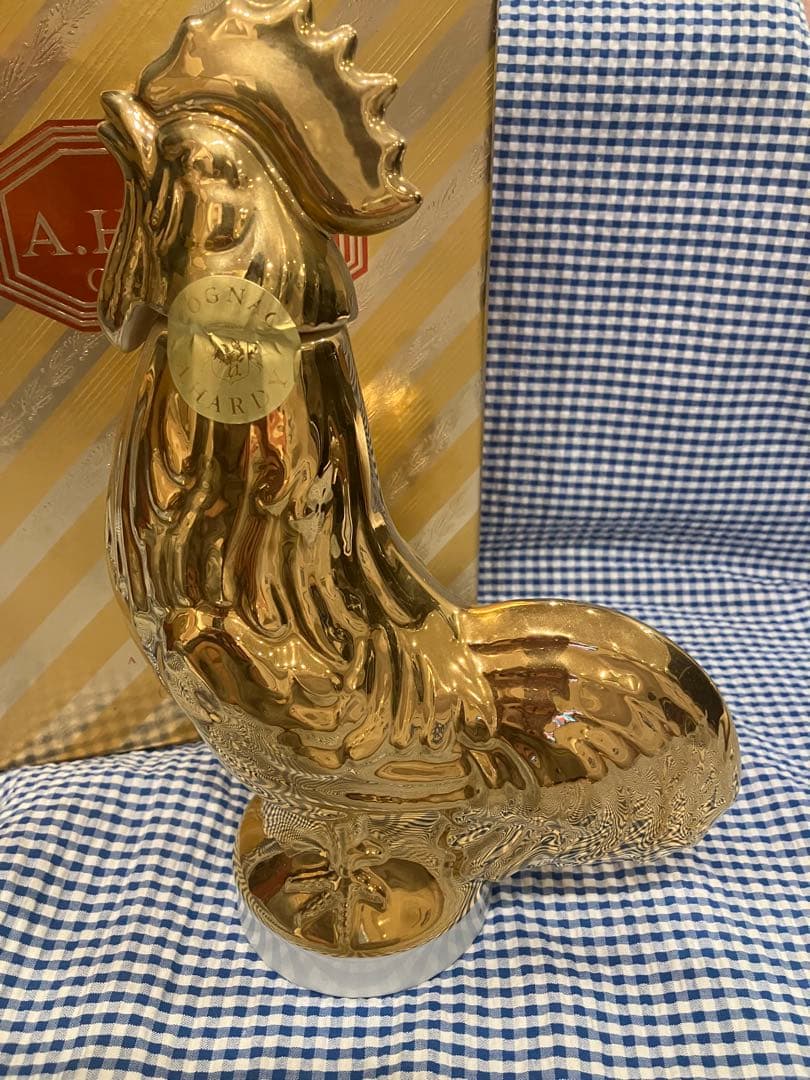 A.HARDY COGNAC ニワトリ 金陶器 750ml 40% 箱入　金鶏