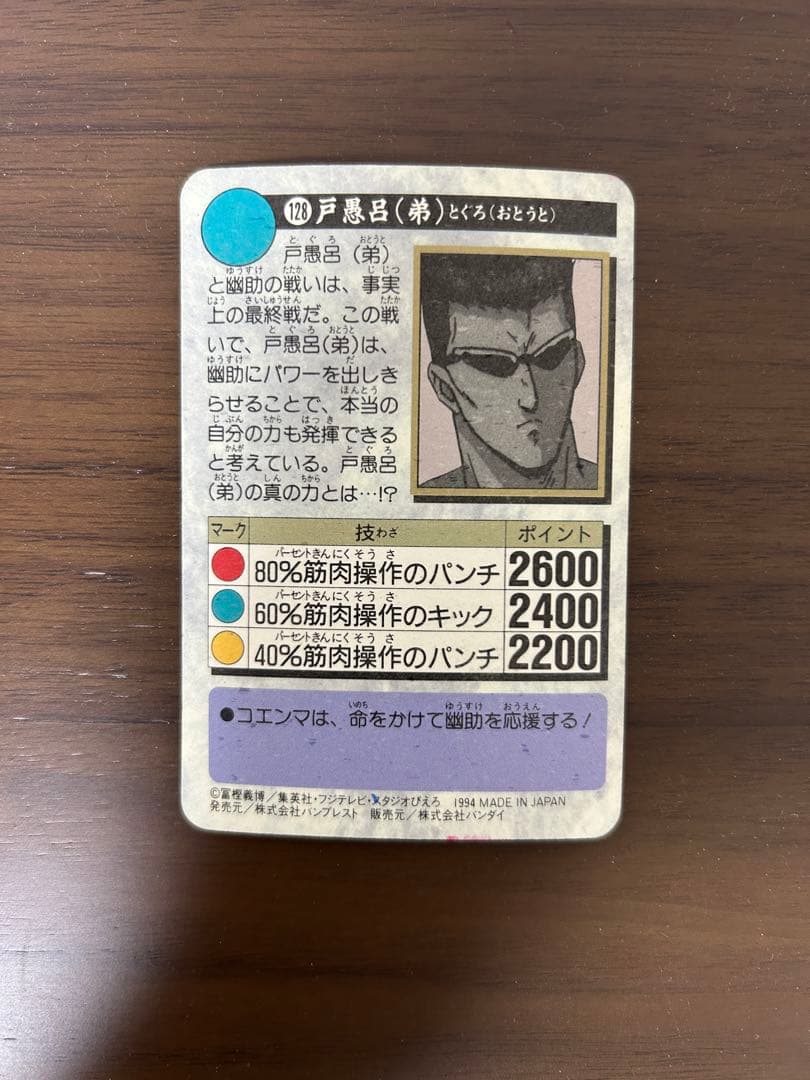 幽☆遊☆白書　幽遊白書　トレーディングカード　カードダス　プリズム　キラ　まとめ