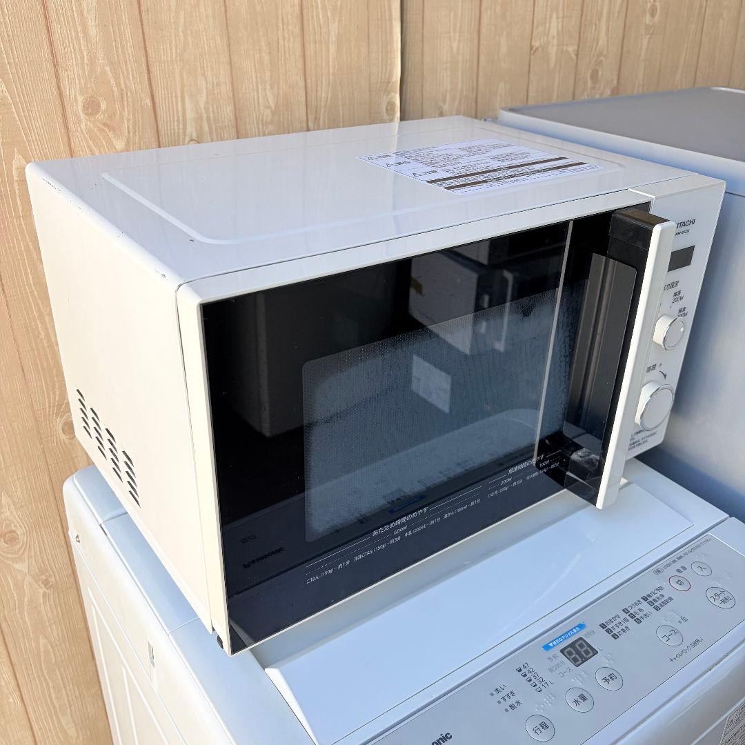 配送設置無料！純正Panasonic洗濯機・冷蔵庫＋日立レンジ3点セット！完動品