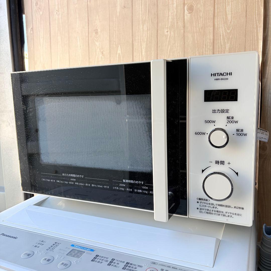 配送設置無料！純正Panasonic洗濯機・冷蔵庫＋日立レンジ3点セット！完動品