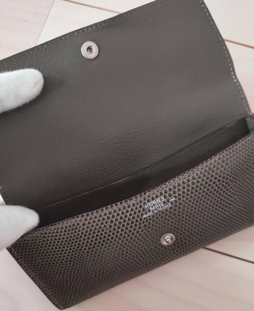 希少 ヴィンテージ Hermes エルメス　リザード　メガネケース