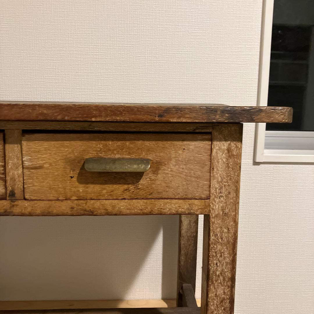 春の10%オフセール！木製机デスク　アンティーク　ヴィンテージ　昭和レトロ