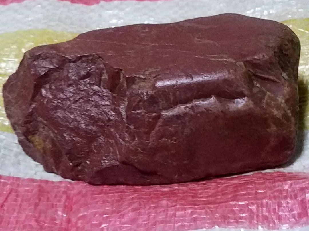 骨董品　貴重　観賞石　天然石　佐渡赤玉石