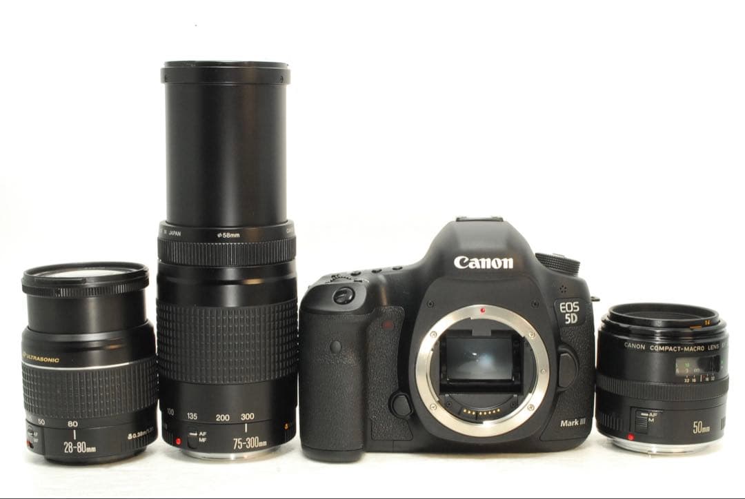 Canon EOS 5D mark Ⅲ ❤️フルサイズ❤️トリプルレンズ❤️一眼レフ