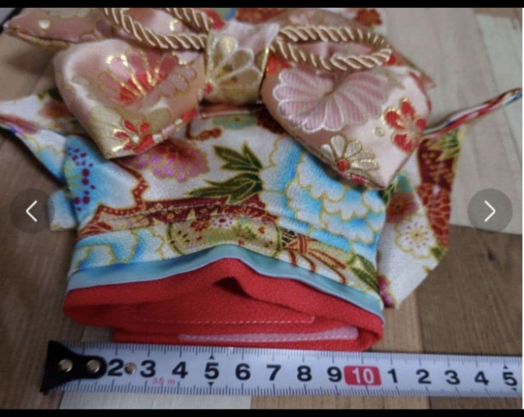 ONEKOSAMA OINUSAMA　犬着物　晴れ着　お花見　　XS ②
