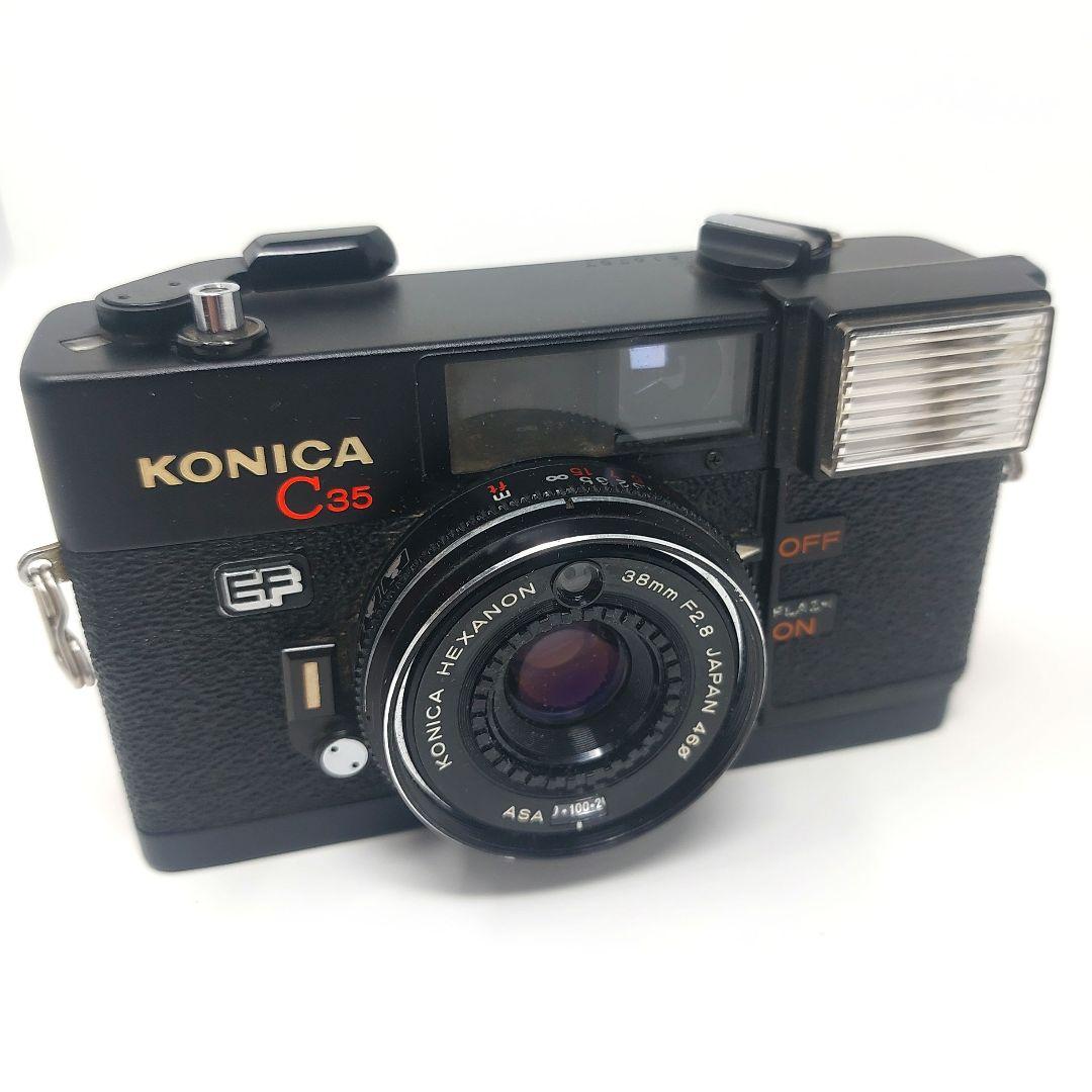 完動品 KONICA C35EF 動作確認済 ピッカリコニカ 露出計OK