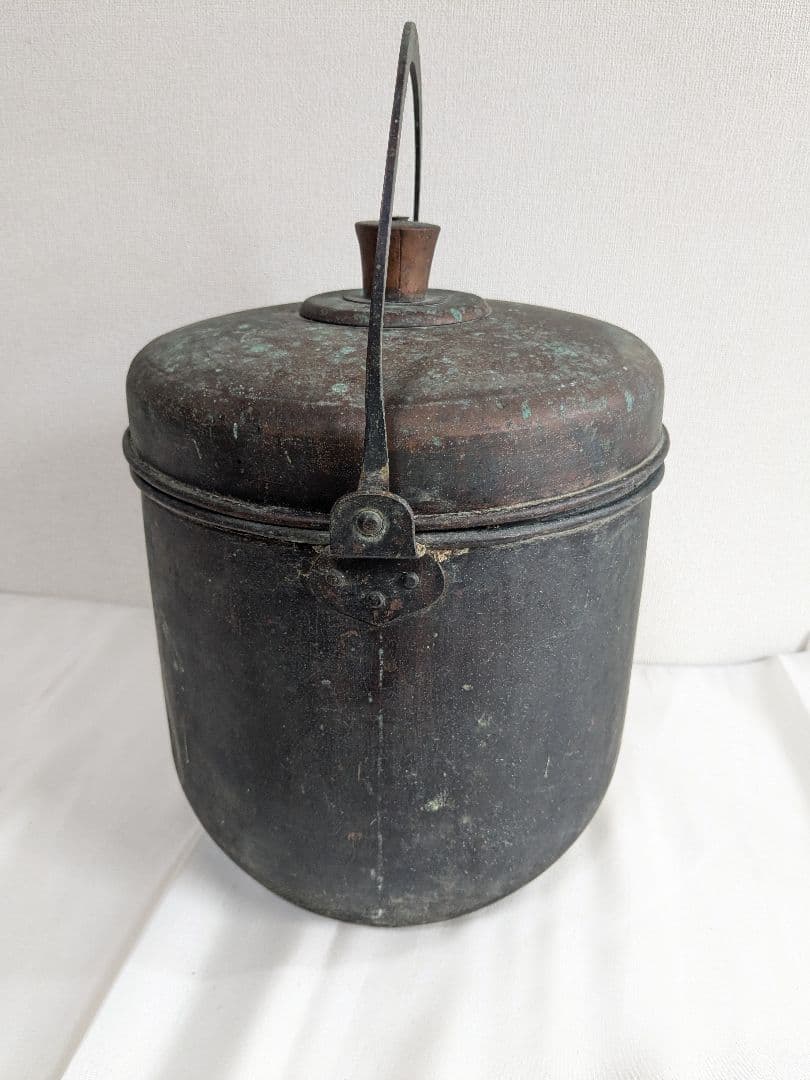 銅製 吊るし鍋 蒸し器 レトロ アンティーク ヴィンテージ 骨董