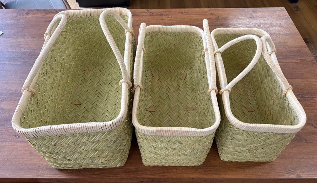 鳥越竹細工　市場かご　新品 尺5寸、尺3寸、尺2寸 ご検討宜しくお願い致します。