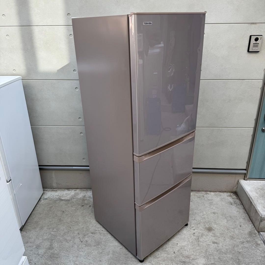 213⭐️2017年製★東芝　冷蔵庫　大型　3ドア　自動製氷　363L 大容量