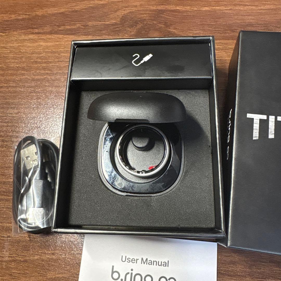 b.ring B115TNSV2G2 モデルスマートリングチタンAI健康管理