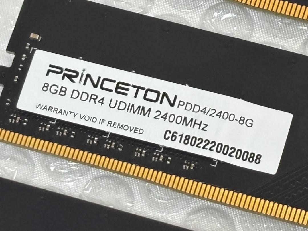 PRINCETON DDR4-2400 8GB×3枚 計24GB