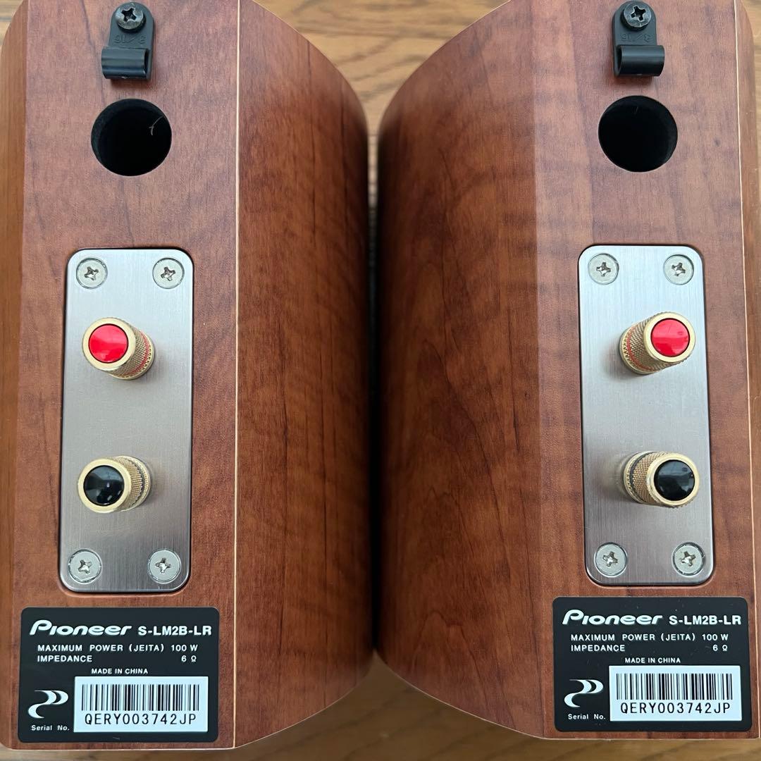[美品] Pioneer ブックシェルフスピーカー S-LM2B-LR