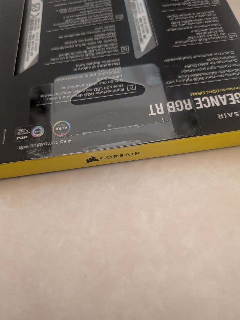 新品 未開封 VENGEANCE RGB RT DDR4 3200MHz16GB