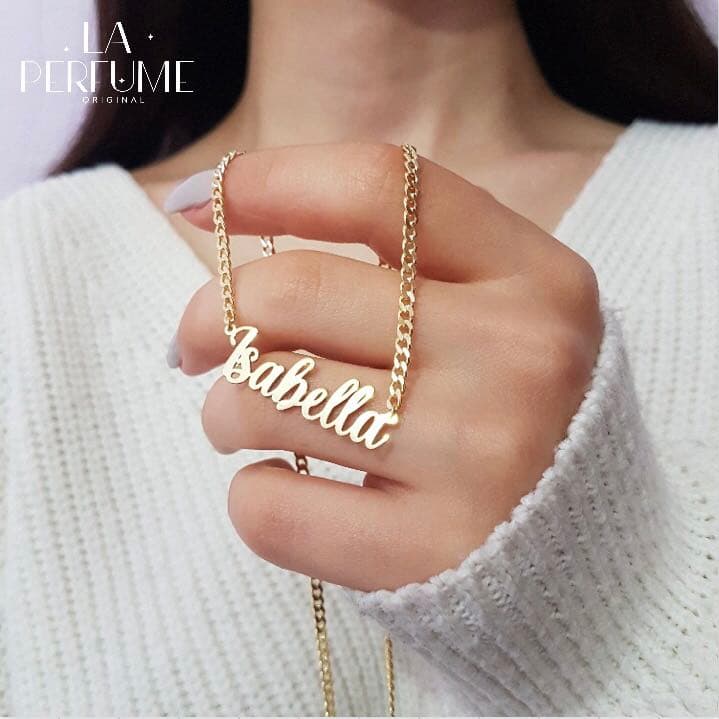 名入れネックレス♡イニシャル✨キューバンチェーン ネームネックレス ハンドメイド