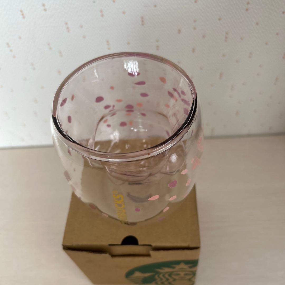 スターバックス猫の手 グラス　ピンク