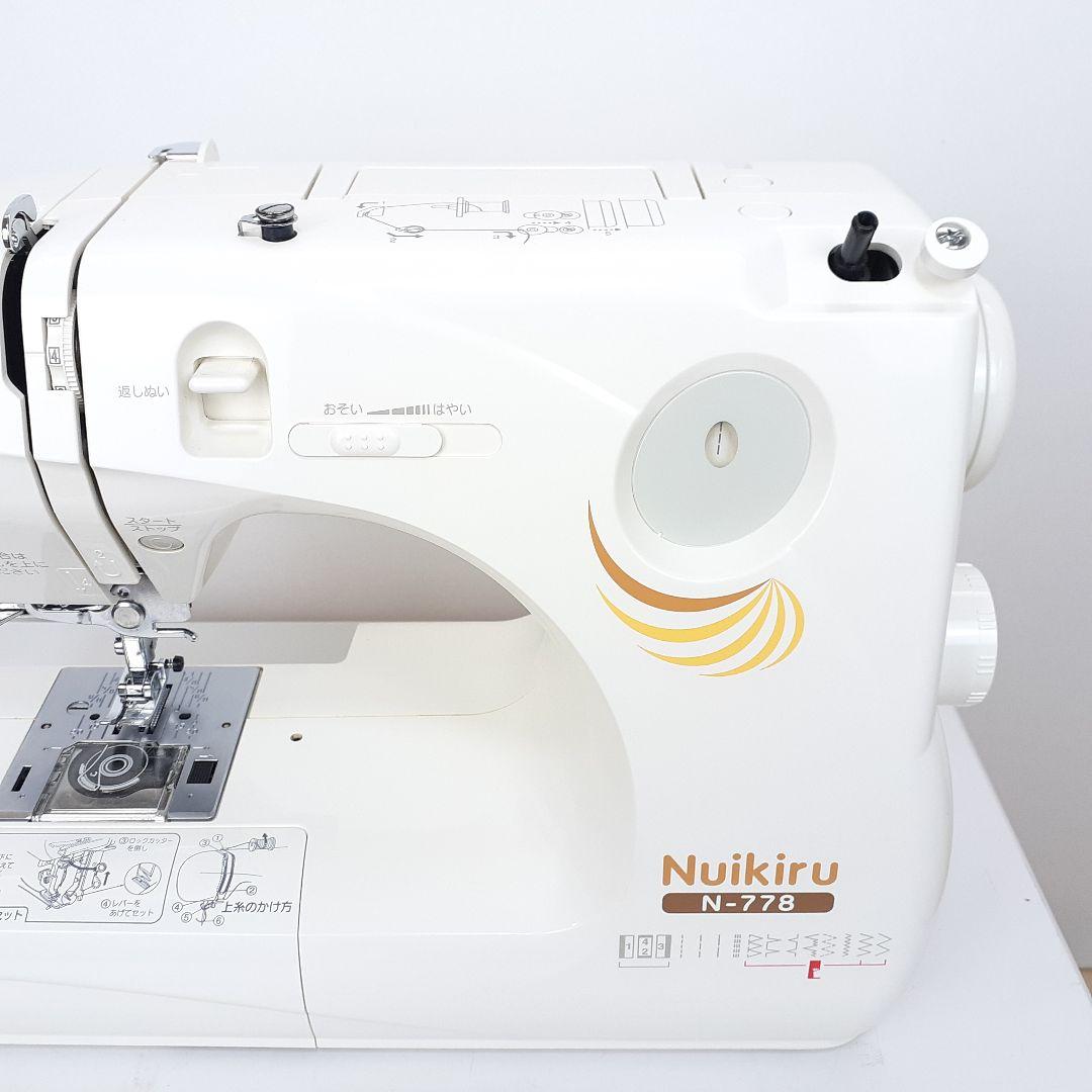 ジャノメ　コンパクト電子ミシン本体　N-778　ロックカッター内蔵