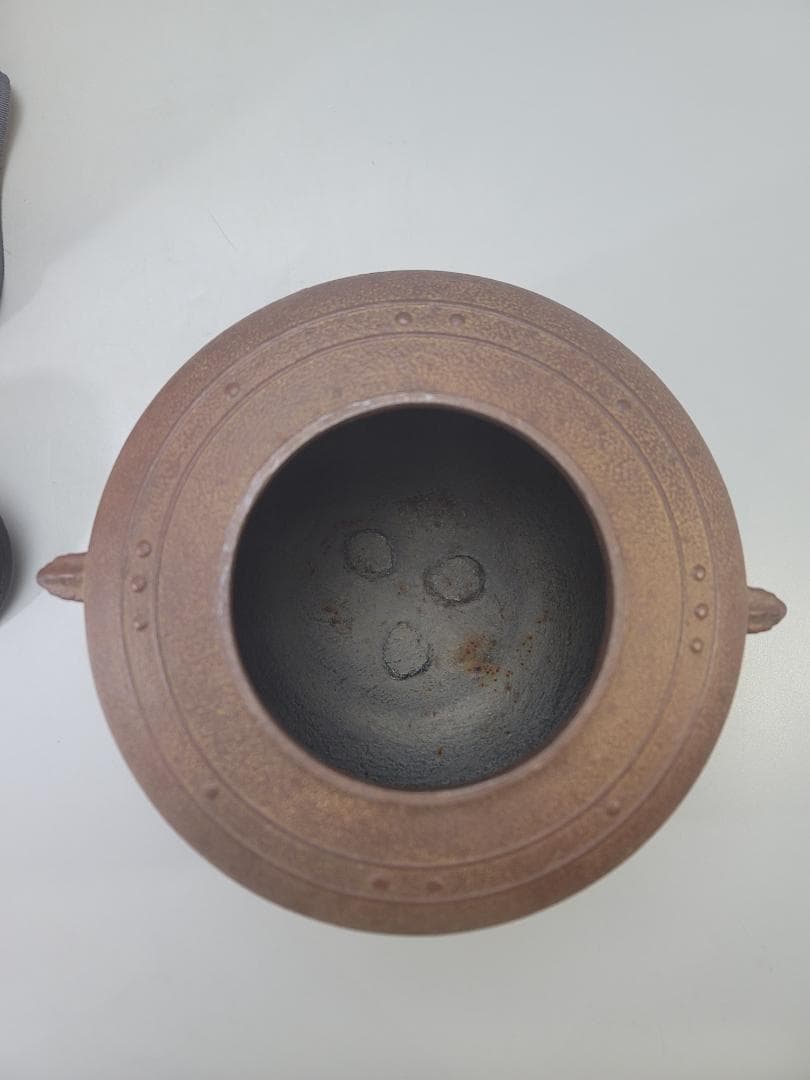 茶道具 万代屋釜 釜師 佐藤浄清 造 共箱 美品 DT801