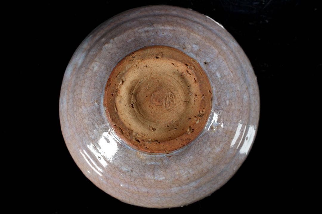 M11-4 古美術品 萩焼 萩窯 泉流窯 吉賀大眉 萩茶碗 共箱 茶道具