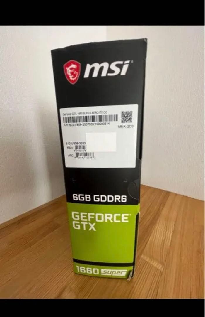 グラフィックボード・グラボ・ビデオカード MSI GEFORCE GTX 1660 SUPER AERO ITX OC