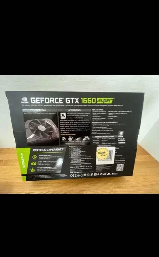 グラフィックボード・グラボ・ビデオカード MSI GEFORCE GTX 1660 SUPER AERO ITX OC