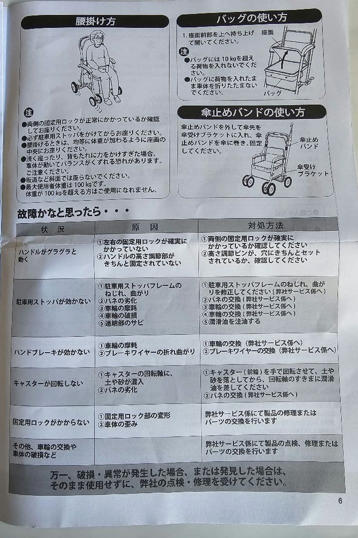 未使用 島製作所 SHIMA シルバーカー　マーチA　手押し車