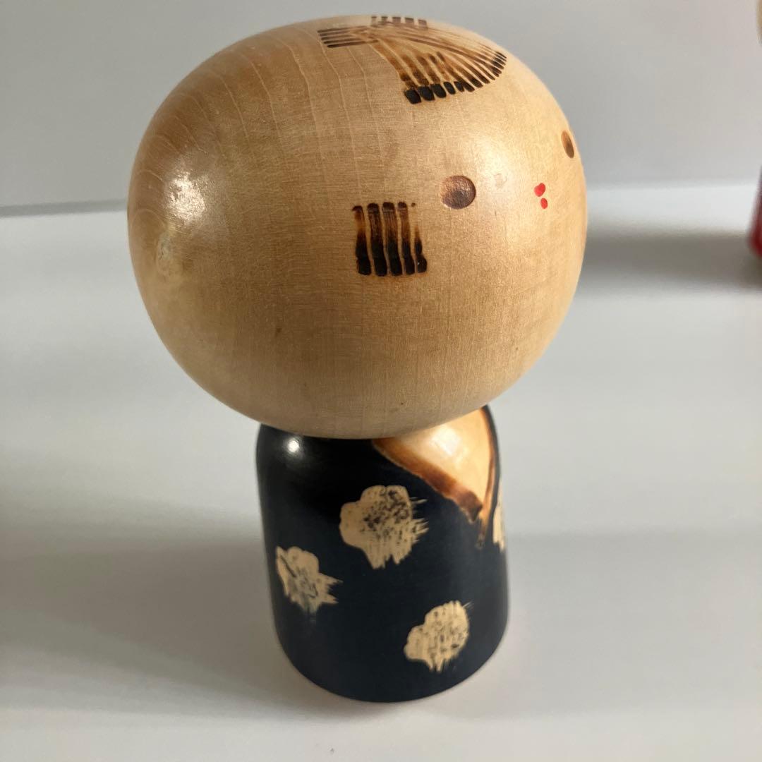創作こけし　村上けん一　こけし　2体