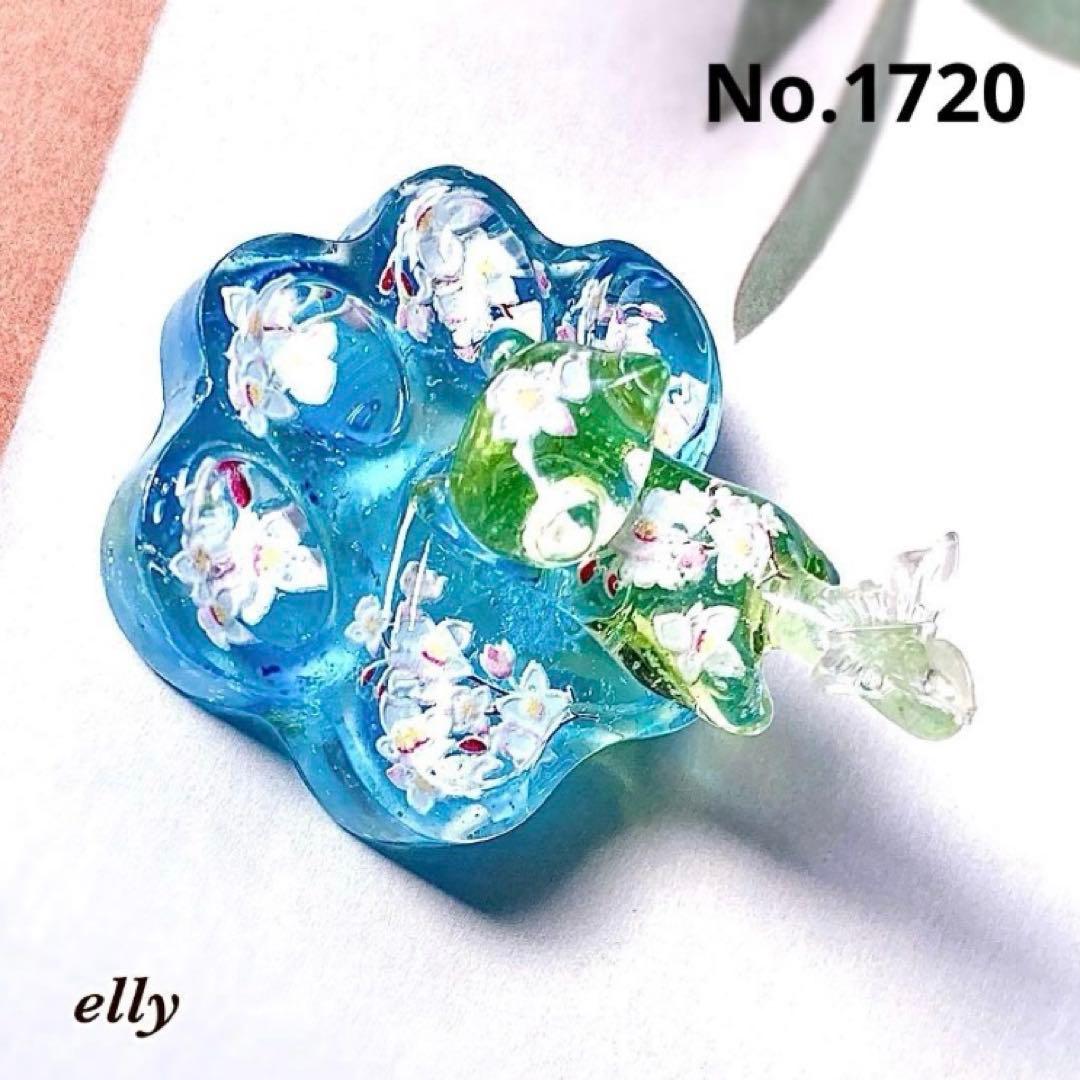 【ゼロ様】1693.天然石　琉球ガラス　雪の結晶　とびつき猫　レジン　チャーム